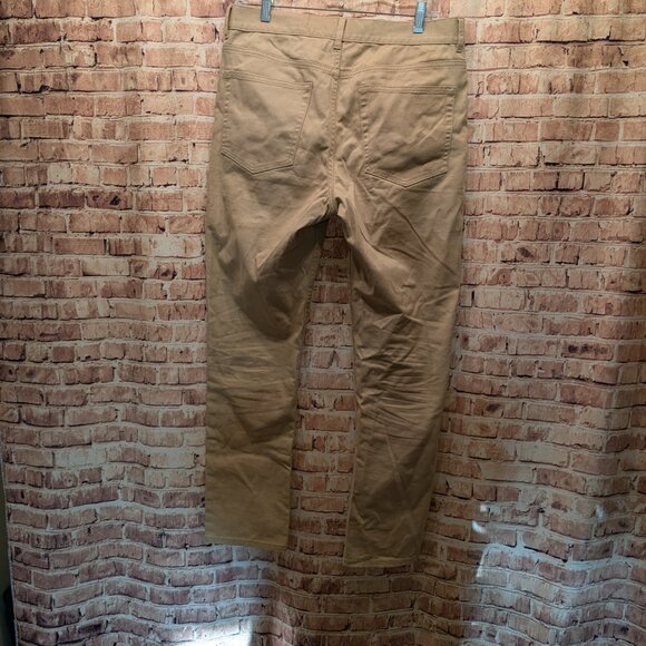H&M Pants Slim Fit Tan Cotton/Elastane Pants Size 32 - Picture 7 of 14